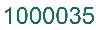 Number 1000035 green image