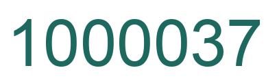 Number 1000037 green image