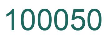 Número 100050 imagen verde