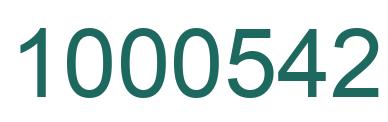 Número 1000542 imagen verde