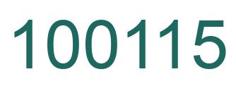 Número 100115 imagen verde