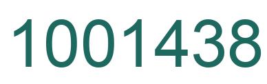 Number 1001438 green image