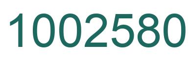 Number 1002580 green image