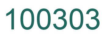 Number 100303 green image