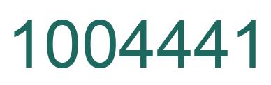 Número 1004441 imagen verde
