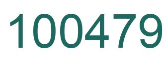 Number 100479 green image