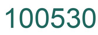 Number 100530 green image
