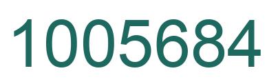 Number 1005684 green image