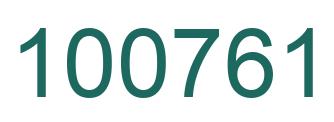 Número 100761 imagen verde