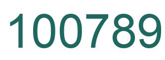 Number 100789 green image