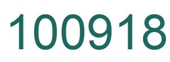 Number 100918 green image