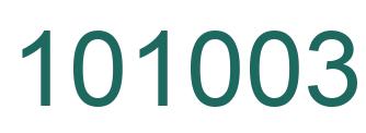 Número 101003 imagen verde