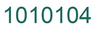 Número 1010104 imagen verde