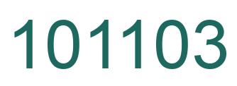 Number 101103 green image