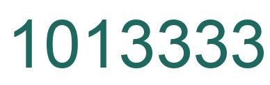 Number 1013333 green image