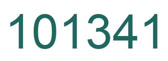Número 101341 imagen verde