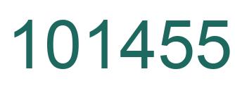 Number 101455 green image