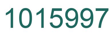 Number 1015997 green image