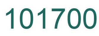 Number 101700 green image