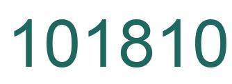 Number 101810 green image