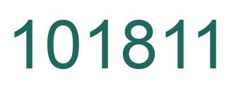 Number 101811 green image