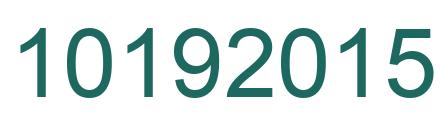 Número 10192015 imagen verde