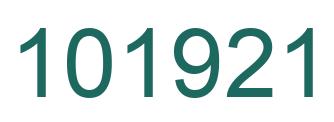Number 101921 green image