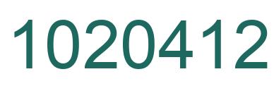 Number 1020412 green image