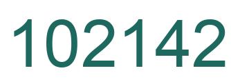 Number 102142 green image