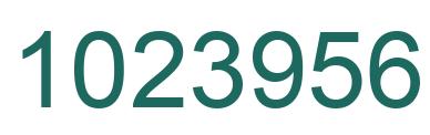 Number 1023956 green image