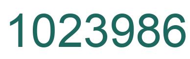 Number 1023986 green image