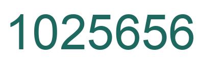 Número 1025656 imagen verde
