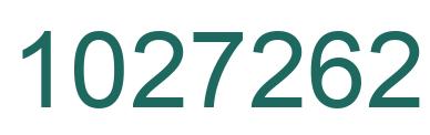 Number 1027262 green image