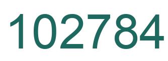 Número 102784 imagen verde