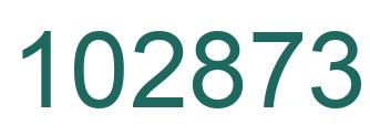 Number 102873 green image