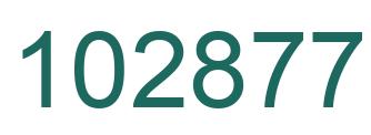 Number 102877 green image