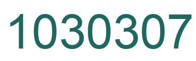 Number 1030307 green image