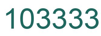 Number 103333 green image