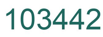 Number 103442 green image