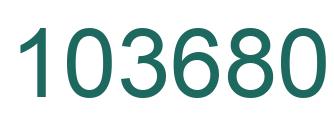 Number 103680 green image