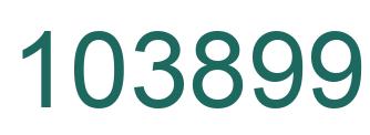 Number 103899 green image