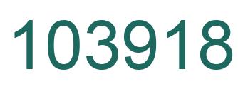 Number 103918 green image