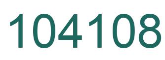 Number 104108 green image