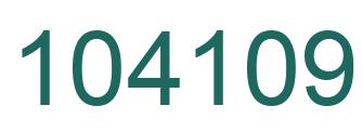 Number 104109 green image