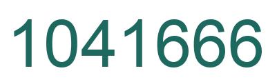 Number 1041666 green image