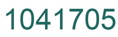 Número 1041705 imagen verde