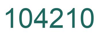 Number 104210 green image