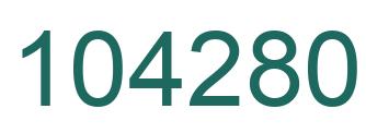 Number 104280 green image