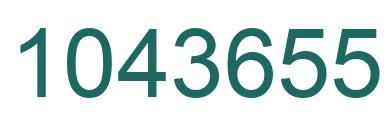 Number 1043655 green image