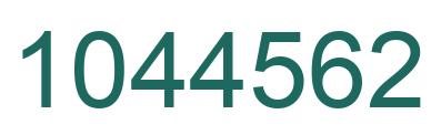 Number 1044562 green image